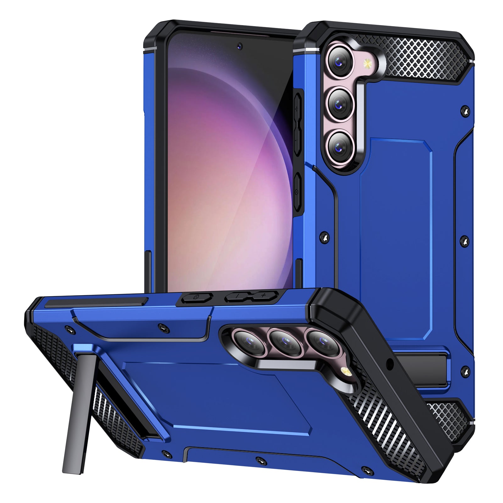 For Samsung Galaxy S23 Metal Kickstand Phone Case TPU PC Anti-drop Cover For Samsung Galaxy S23 Metal Kickstand Phone Case TPU PC Anti-drop Cover